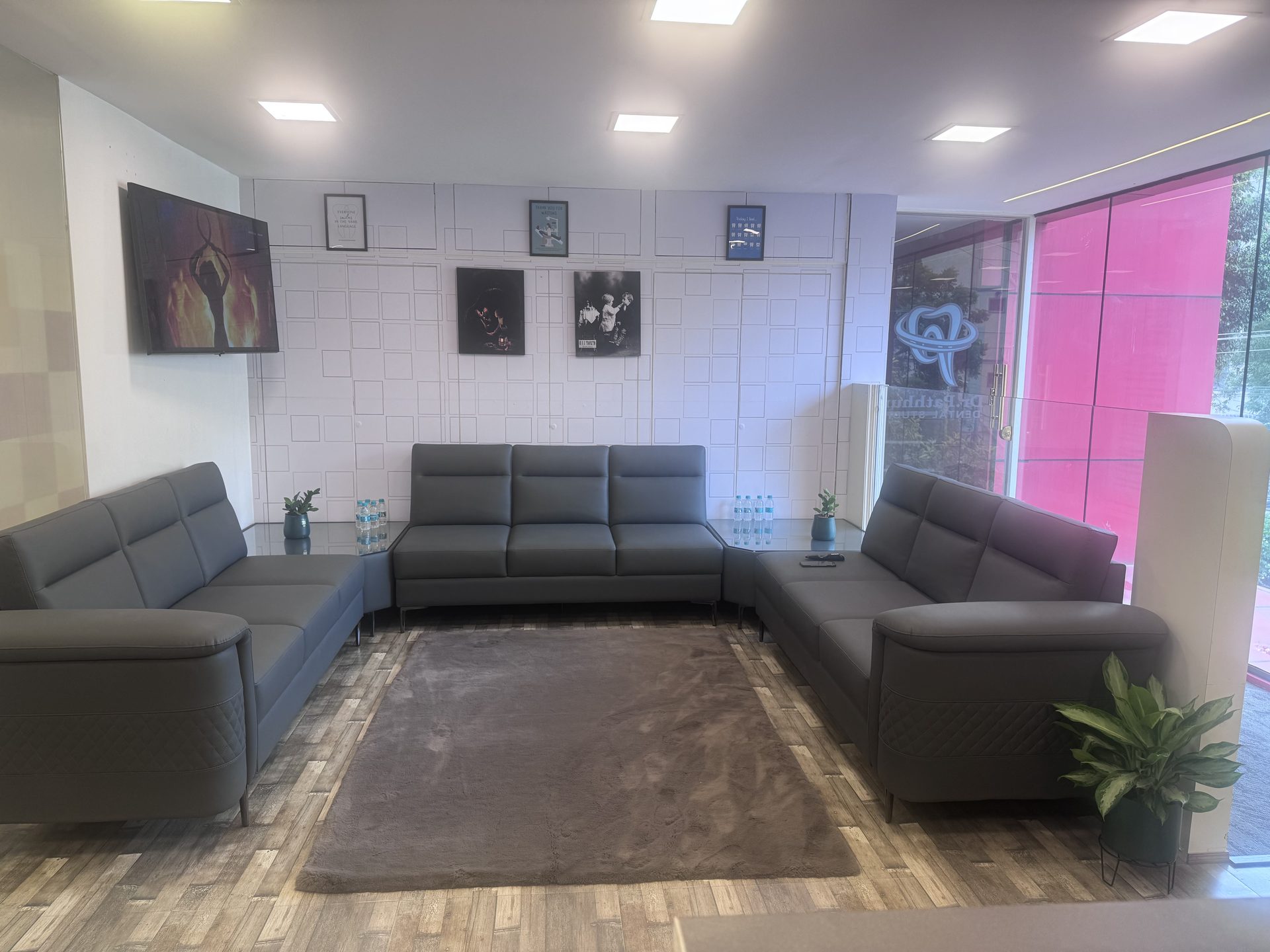 Waiting lounge seating area